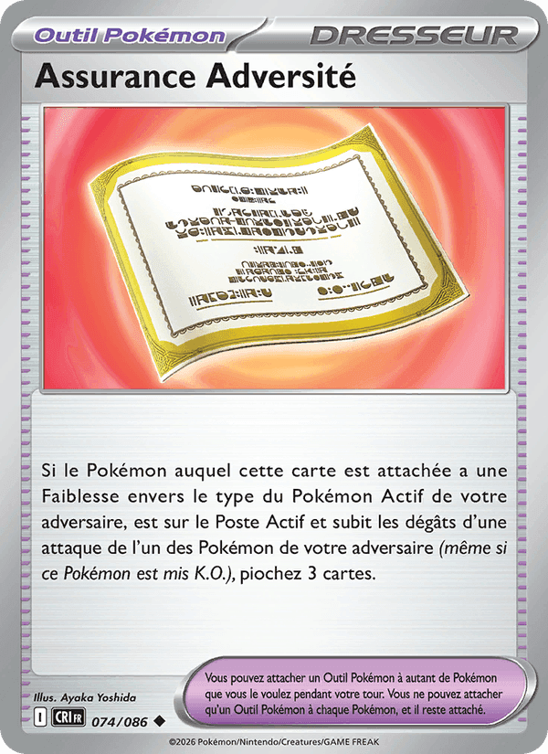 Assurance Adversité, carta 074 di Chaos Ascendant