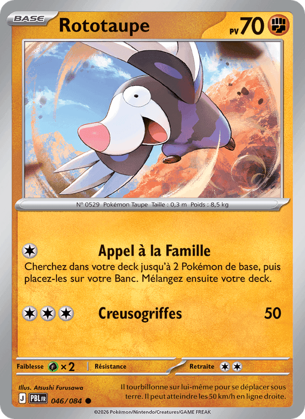 Rototaupe, card 046 from Nuit Noire
