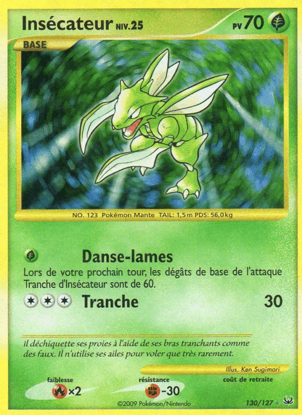 Insécateur, carte 130 de Platine