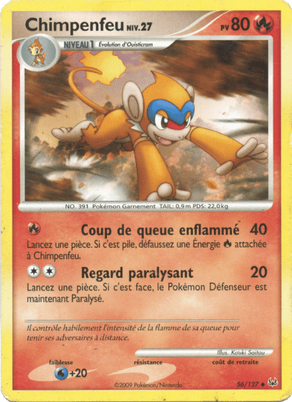 Chimpenfeu, carte 56 de Platine