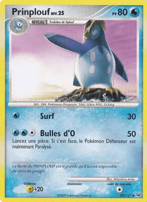 Prinplouf, carte 59 de Platine
