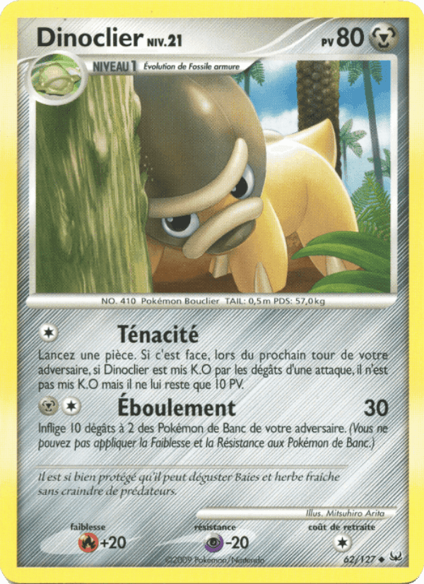 Dinoclier, carte 62 de Platine