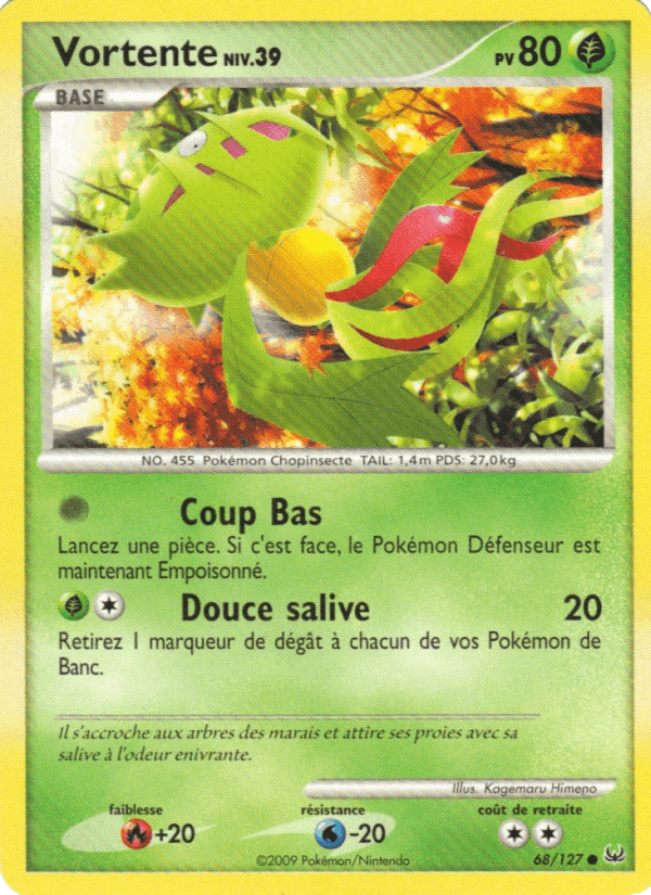 Vortente, carte 68 de Platine