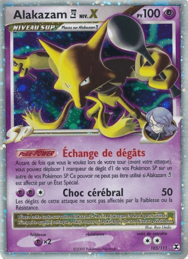 Alakazam 4 Niv. X, carte 103 de Rivaux Émergeants