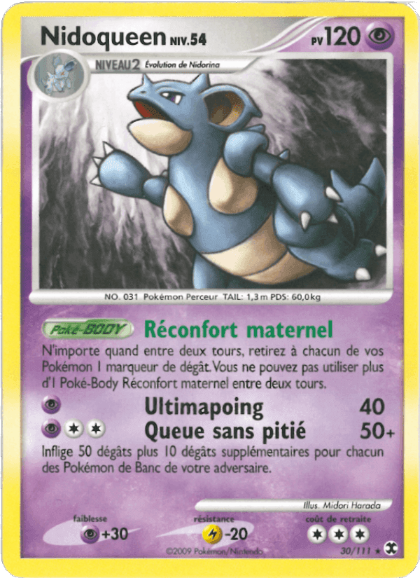 Rivaux Émergeants の 30 番、Nidoqueen Niv. 54
