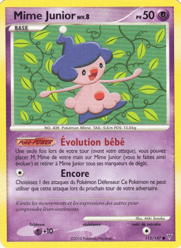 Mime Junior, carte 115 de Vainqueurs Suprêmes