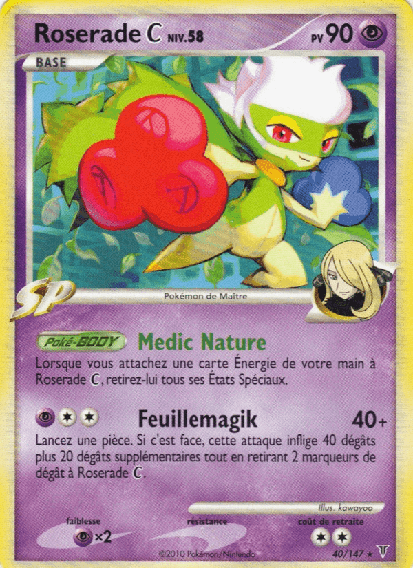 Roserade C, carte 40 de Vainqueurs Suprêmes