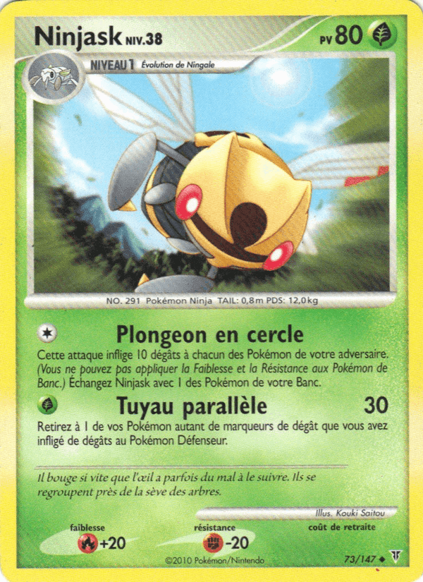 Ninjask, carte 73 de Vainqueurs Suprêmes