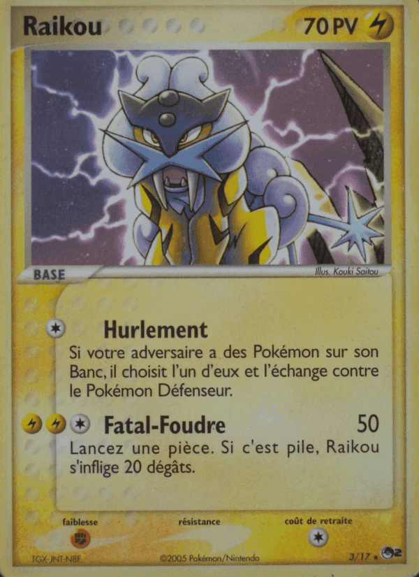 Raikou, carte 3 de POP Série 2