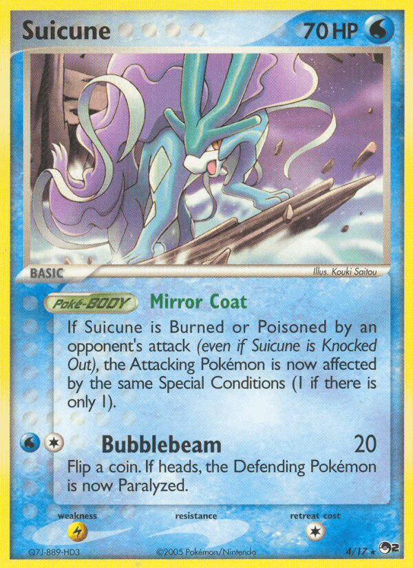 Suicune, carte 4 de POP Série 2