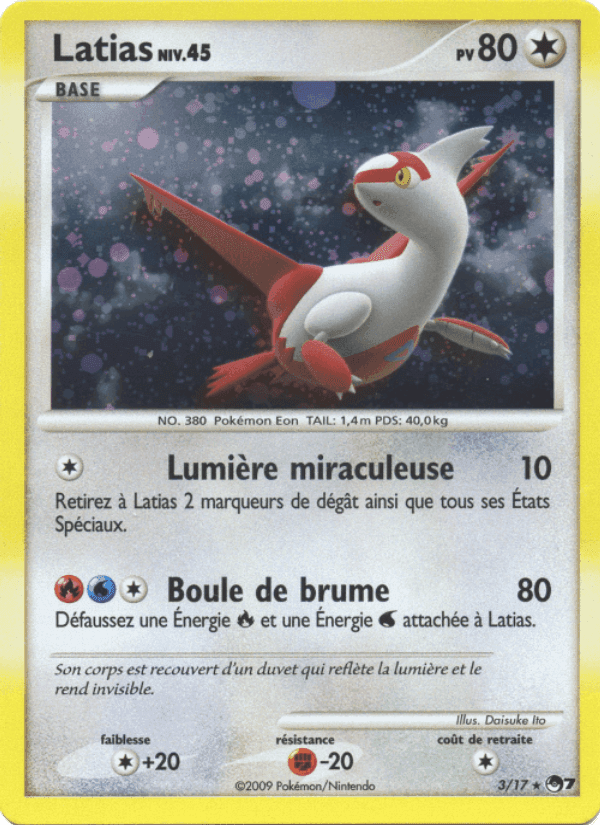 Latias, carte 3 de POP Série 7
