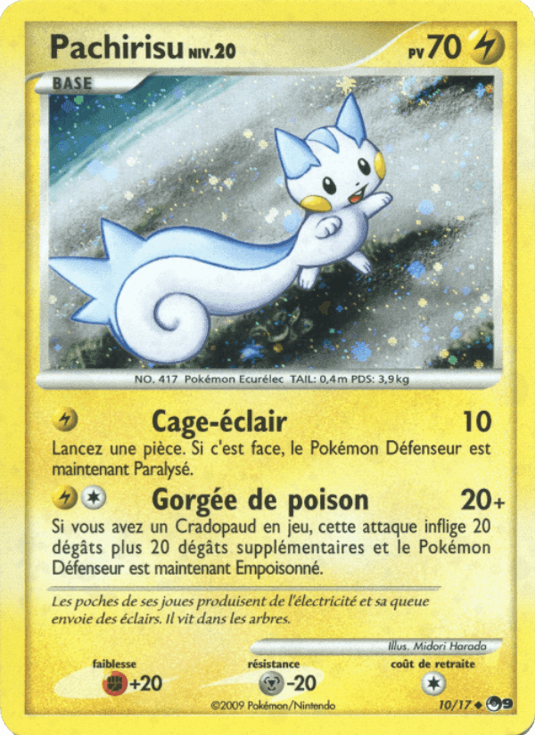 Pachirisu, carta 10 di POP Série 9