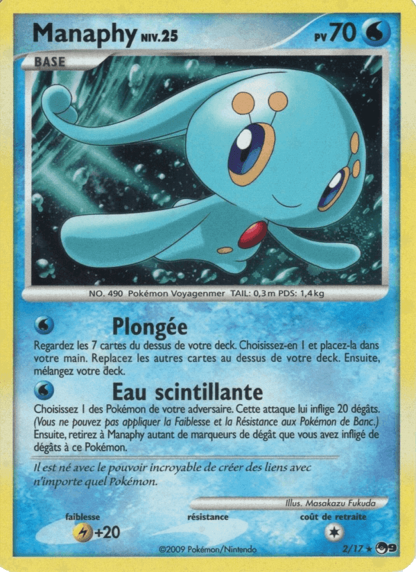 Manaphy, carte 2 de POP Série 9