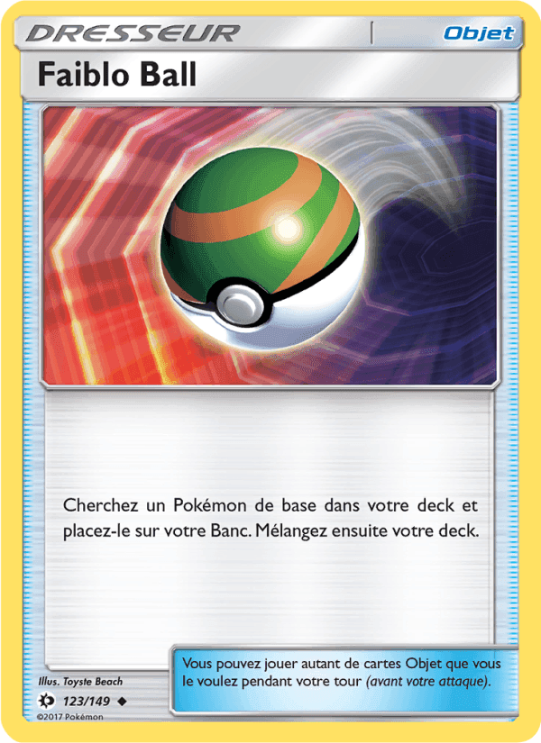 Faiblo Ball, carte 123 de Soleil et Lune