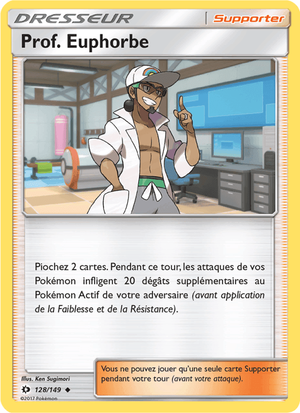 Prof. Euphorbe, card 128 from Soleil et Lune