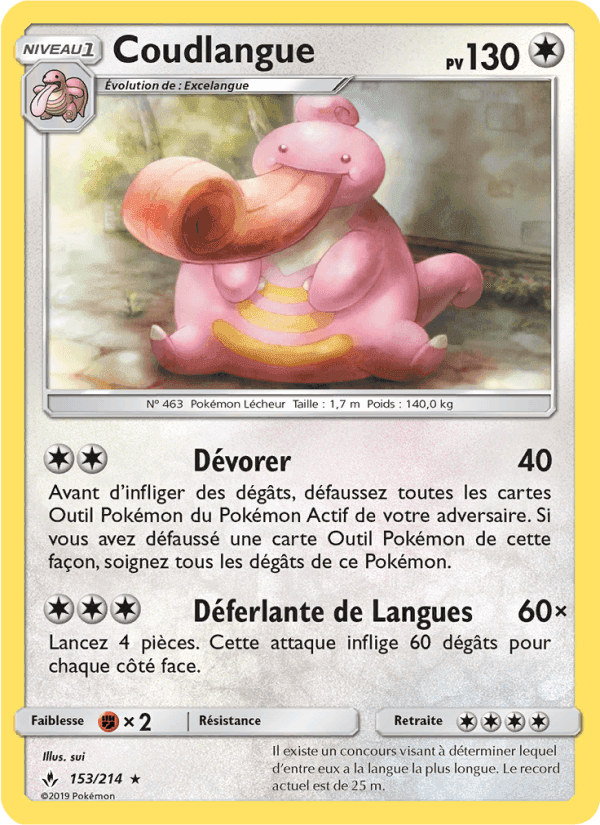 Coudlangue, carte 153 de Alliance Infaillible