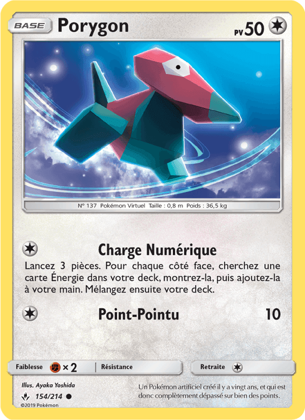 Porygon, carte 154 de Alliance Infaillible