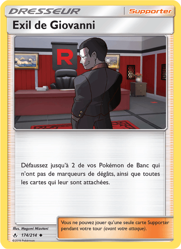 Exil de Giovanni, card 174 from Alliance Infaillible
