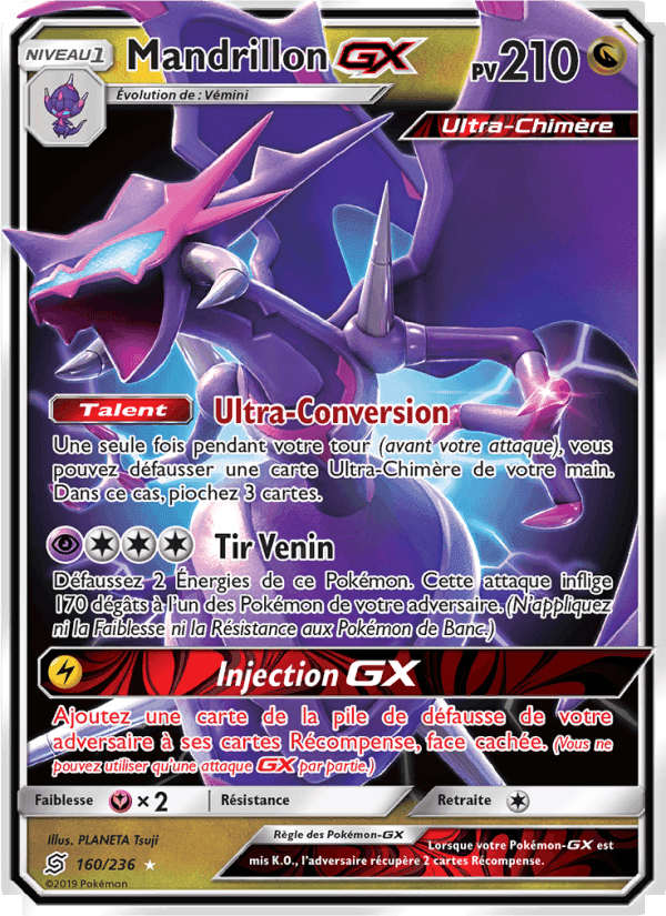 Mandrillon GX, card 160 from Harmonie des Esprits