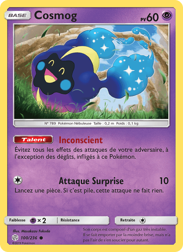 Cosmog, card 100 from Éclipse Cosmique