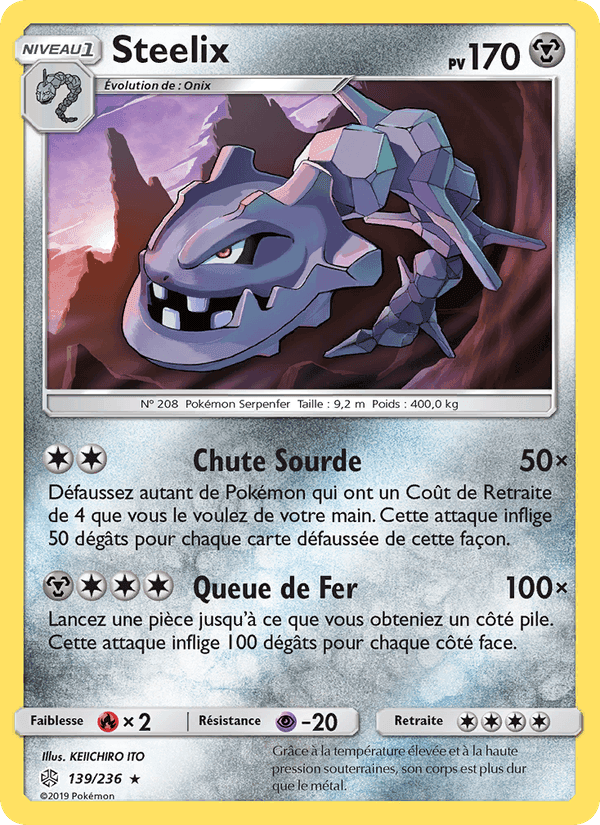 Steelix, carte 139 de Éclipse Cosmique