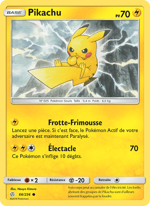 Pikachu, carta 66 di Éclipse Cosmique