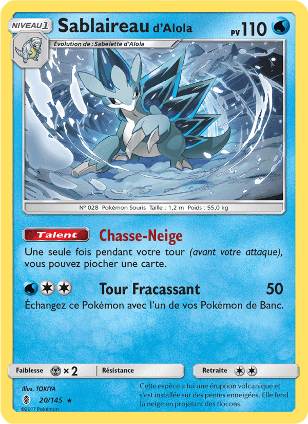Sablaireau d’Alola, carte 20 de Gardiens Ascendants