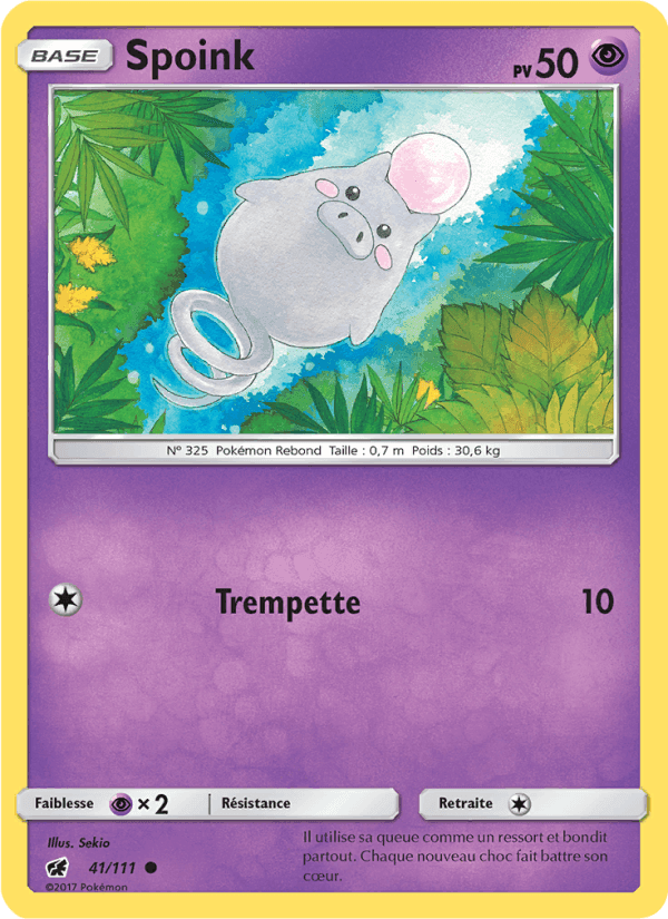Spoink, carta 41 de Invasion Carmin