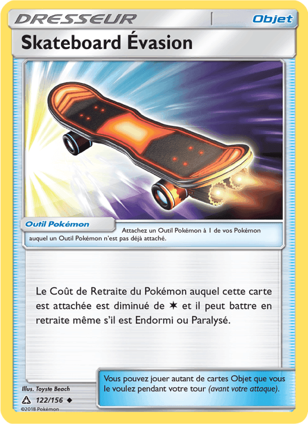 Skateboard Évasion, card 122 from Ultra-Prisme