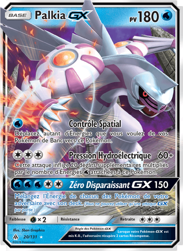 Palkia GX, carta 20 di Lumière Interdite