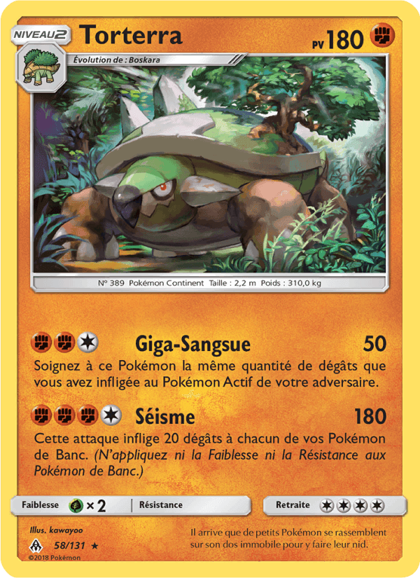 Torterra, carta 58 di Lumière Interdite