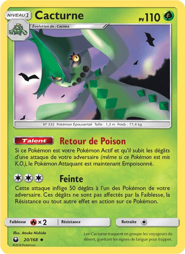 Cacturne, carte 20 de Tempête Céleste