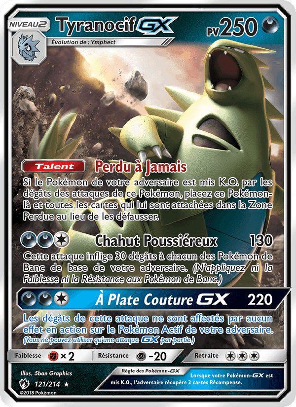 Tyranocif GX, carta 121 di Tonnerre Perdu