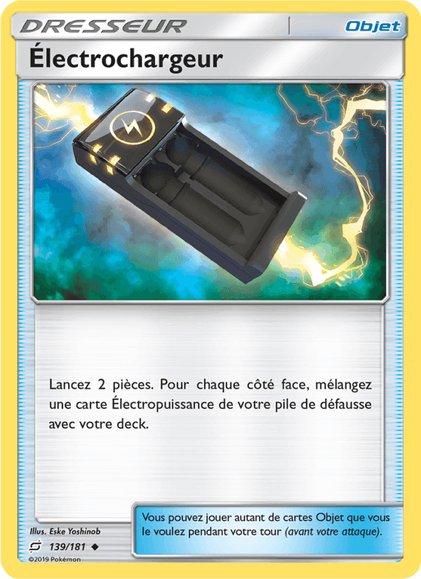 Électrochargeur, carte 139 de Duo de Choc