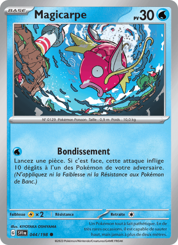 Magicarpe, carte 044 de Écarlate et Violet