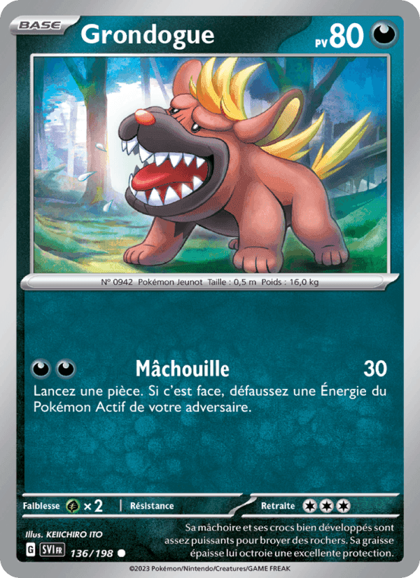 Grondogue, carte 136 de Écarlate et Violet