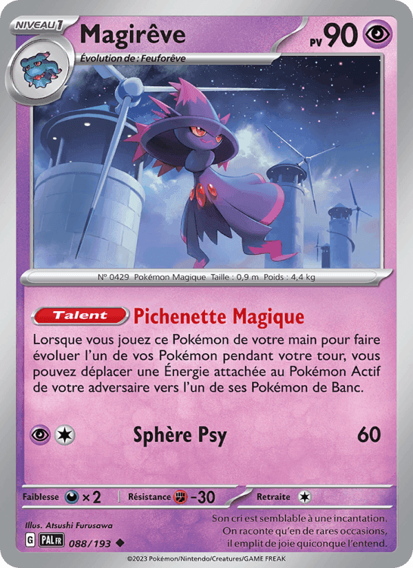 Magirêve, carte 088 de Évolutions à Paldea