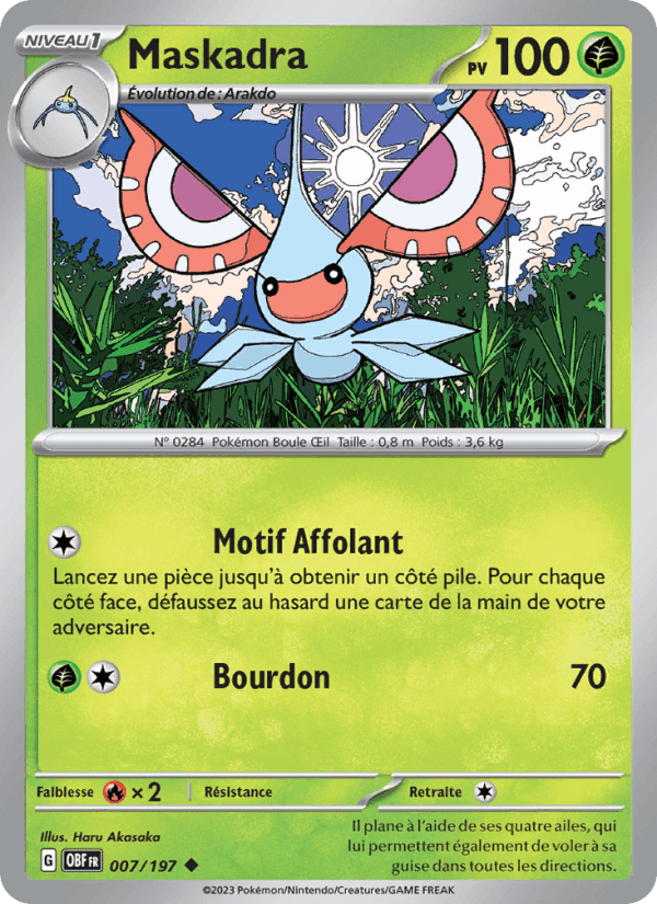 Maskadra, carte 007 de Flammes Obsidiennes