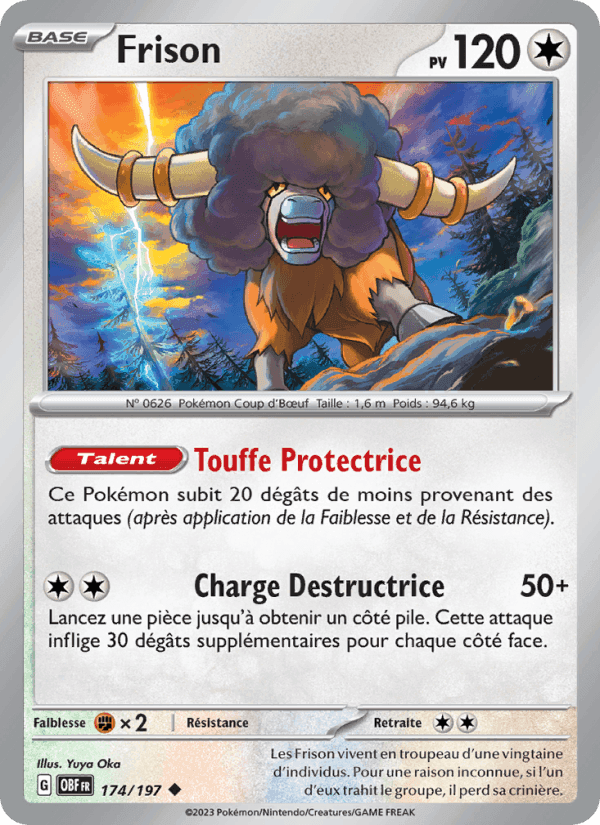 Frison, card 174 from Flammes Obsidiennes