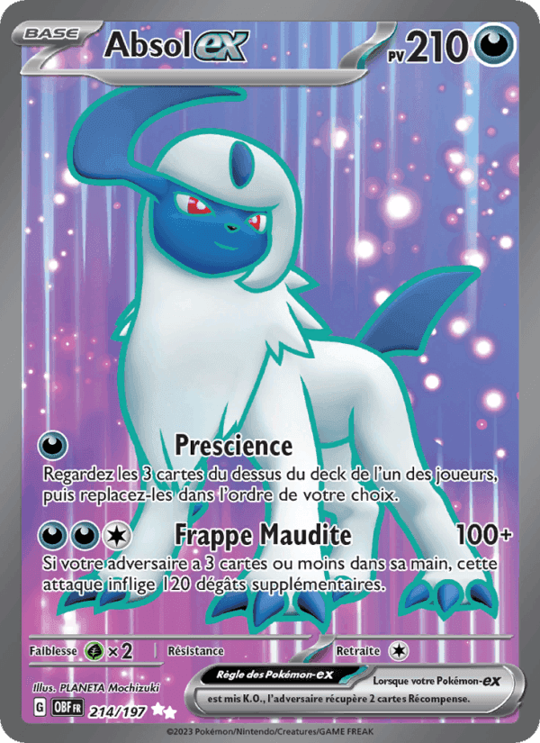 Absol-ex, card 214 from Flammes Obsidiennes