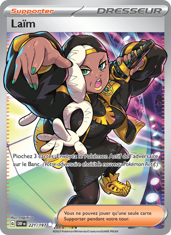 Laïm, card 221 from Flammes Obsidiennes