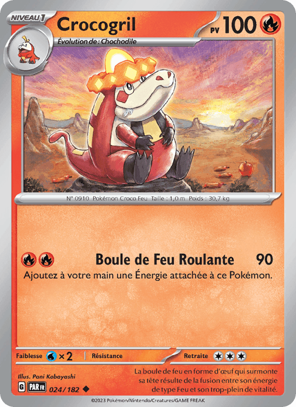 Crocogril, carte 024 de Faille Paradoxe