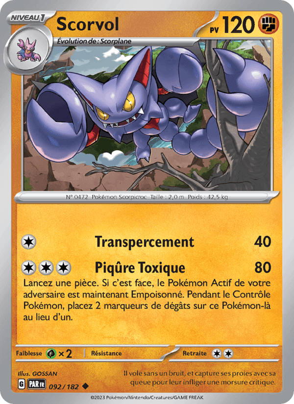 Scorvol, card 092 from Faille Paradoxe