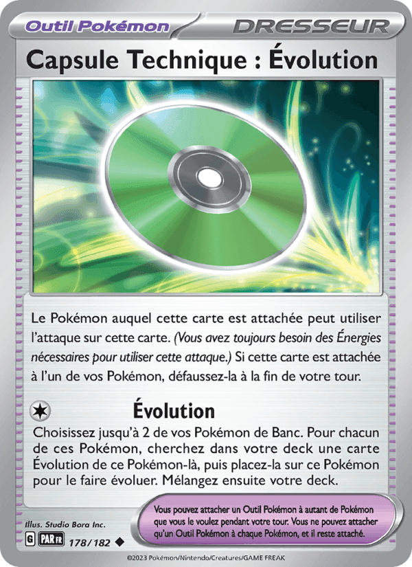 Capsule Technique : Évolution, card 178 from Faille Paradoxe