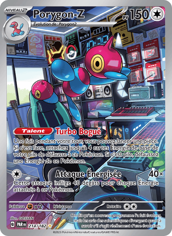 Porygon-Z, card 214 from Faille Paradoxe