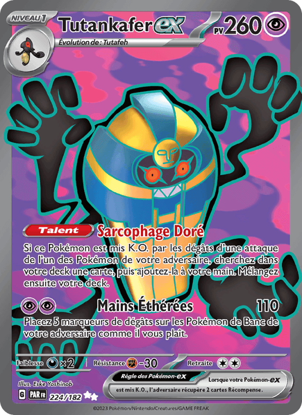 Tutankafer-ex, card 224 from Faille Paradoxe