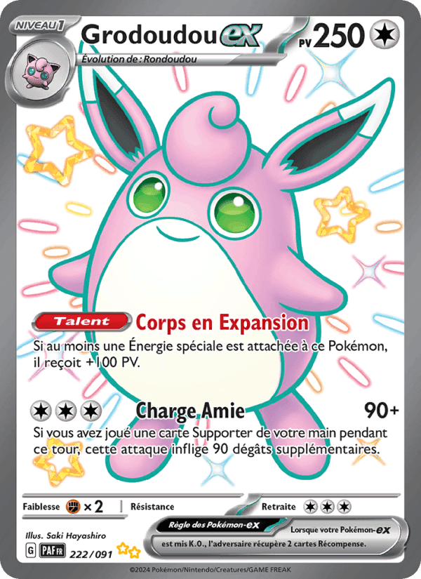 Grodoudou-ex, carta 222 di Destinées de Paldea