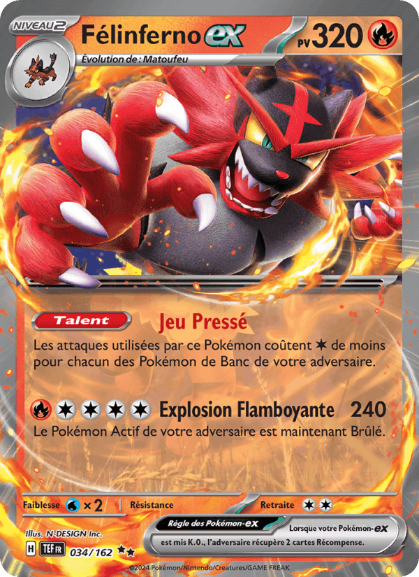 Félinferno-ex, carte 034 de Forces Temporelles