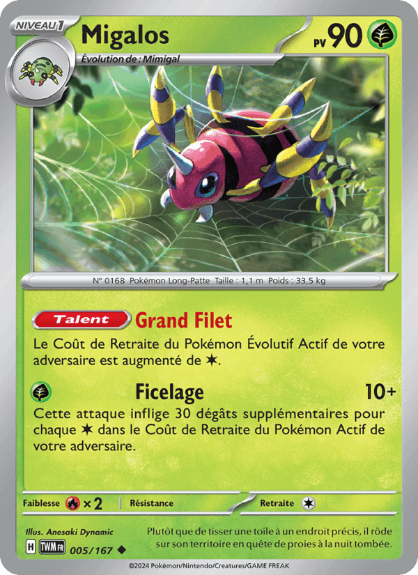 Migalos, carte 005 de Mascarade Crépusculaire
