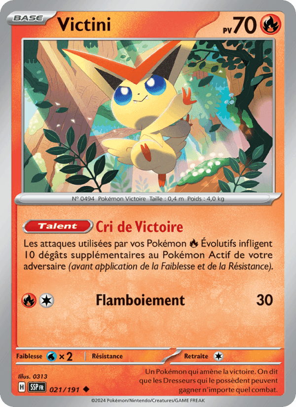Victini, carte 021 de Étincelles Déferlantes